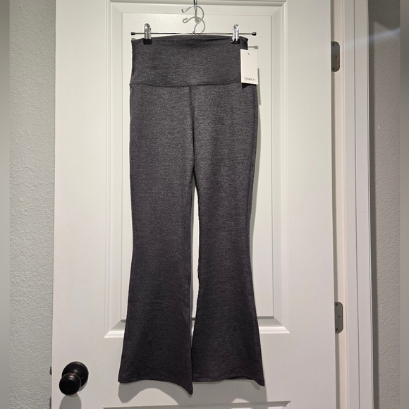 NWT- Quince Ultra-Soft Cropped Heather Charcoal Bootcut Pant Women's Size Small - Picture 4 of 14